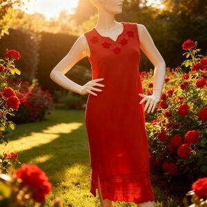 Vintage Long linen summer dress